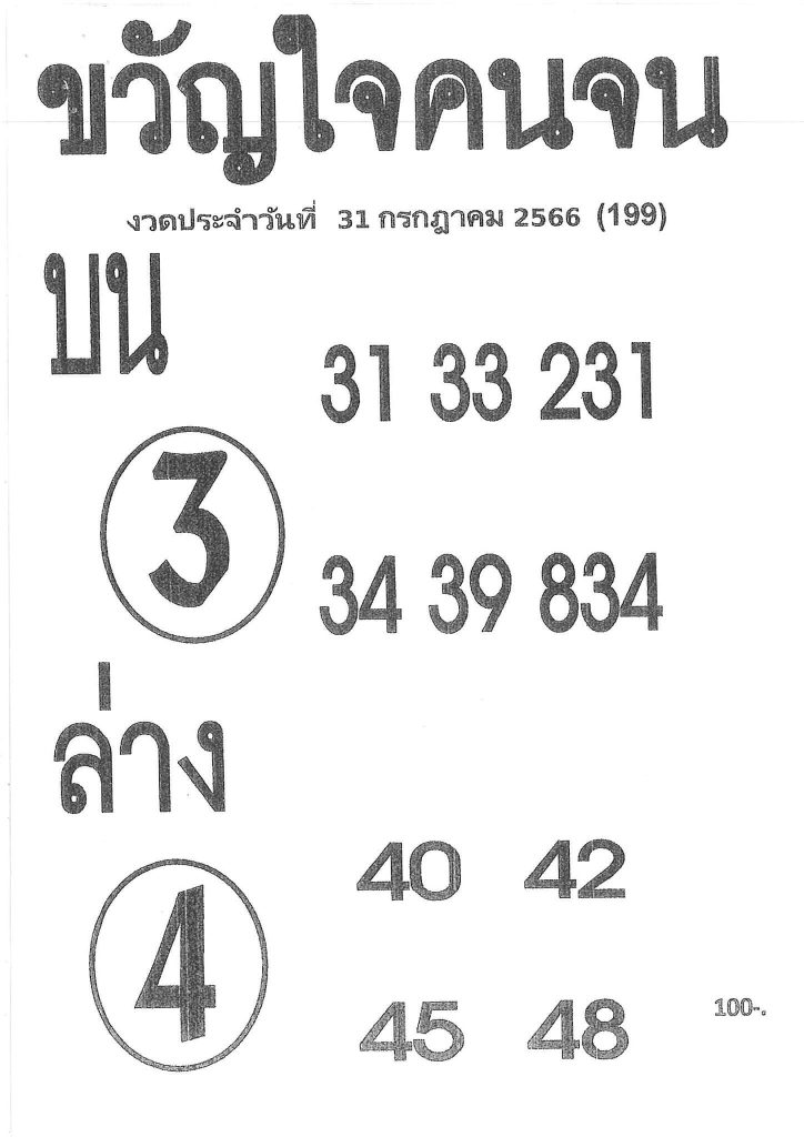 หวยขวัญใจคนจน